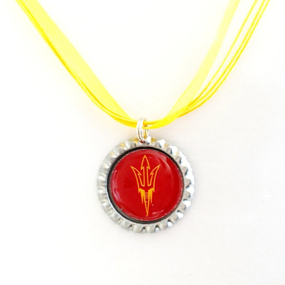 ASU Arizona SUN DEVILS Handmade Necklace *NEW*